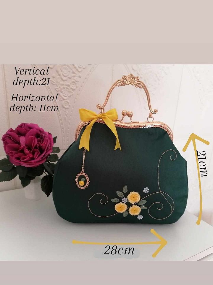 vintage green handbag #2 product image (1)