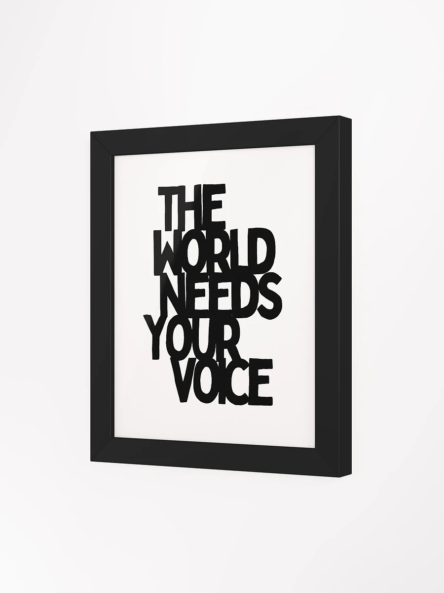 The World Needs Your Voice Black product image (7)