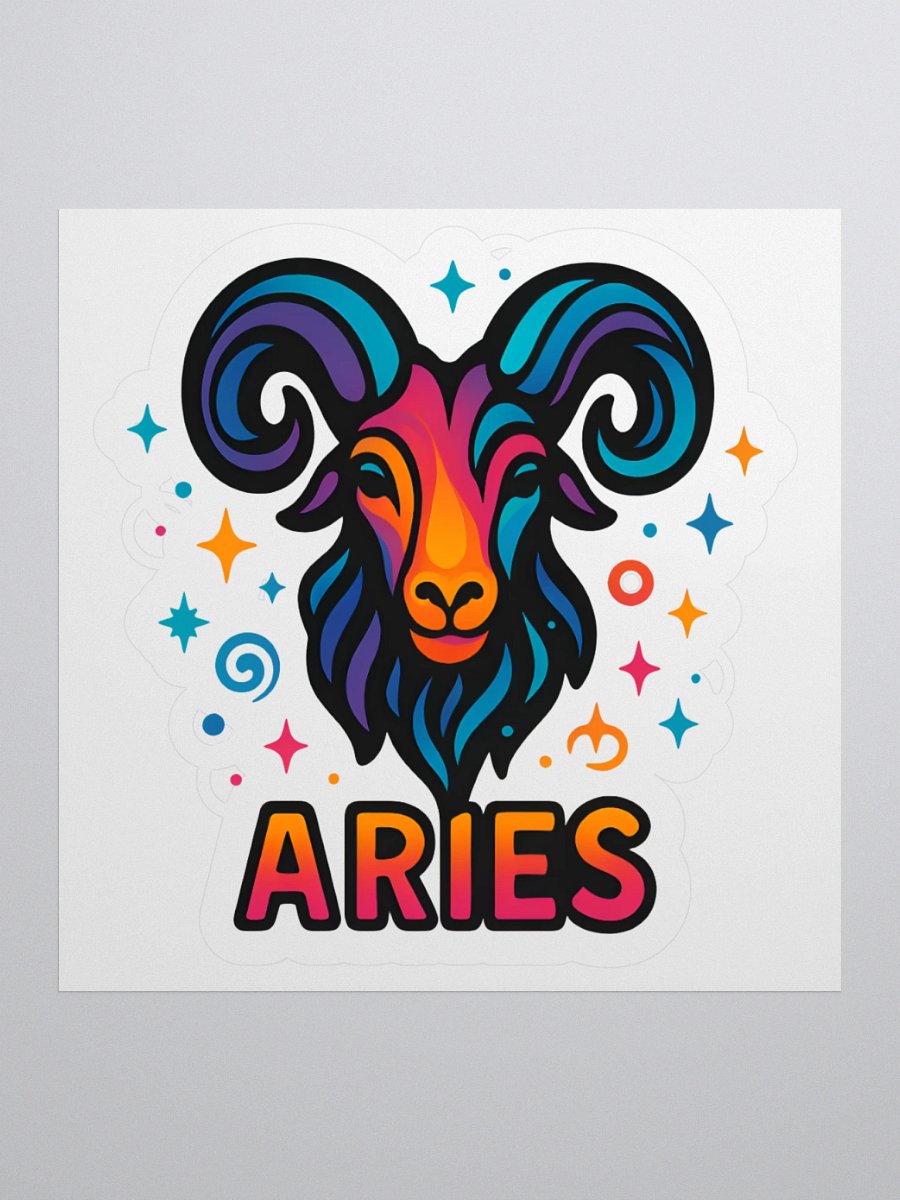 Aries Zodiac Sign – Bold & Fiery Psychedelic Horoscope Design 1 product image (3)
