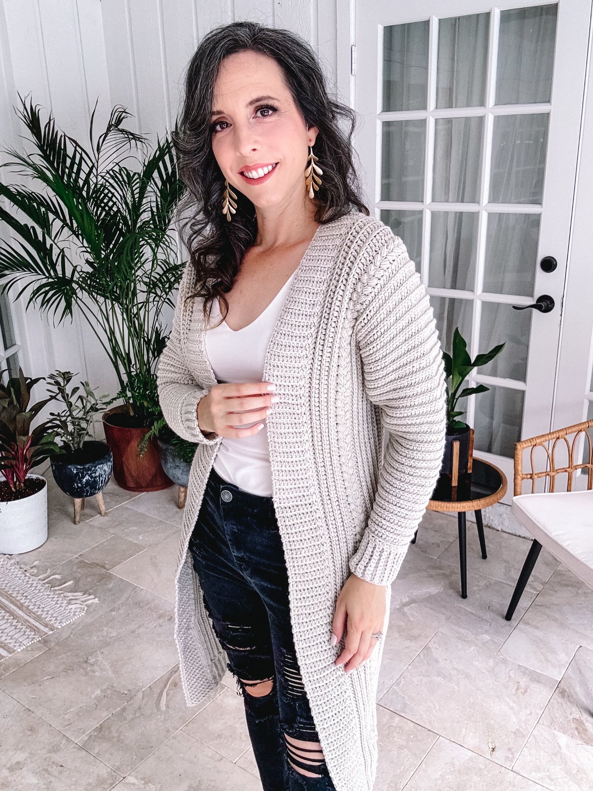 Autumn Wheat Crochet Cardigan Pattern (9 sizes) product image (9)