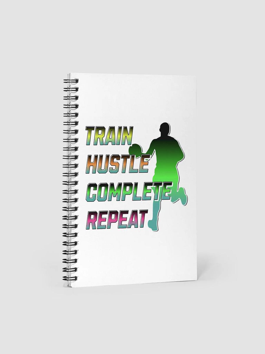 Train Hustle Complete Repeat Basketball Spiral Notebook product image (2)