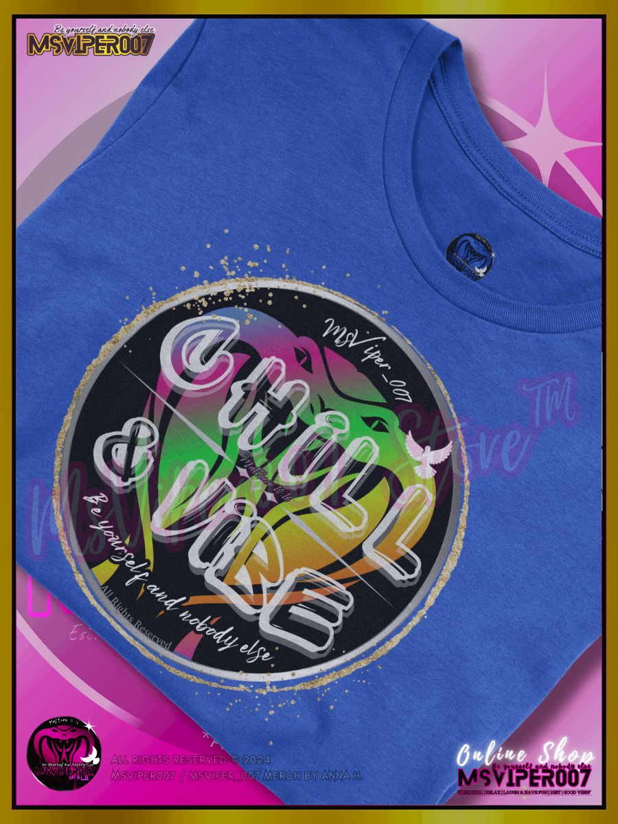 T-Shirt - MsViper007's "Chill & Vibe™ [spectrum]" Gaming Comfort T-shirt By Anna H. product image (3)