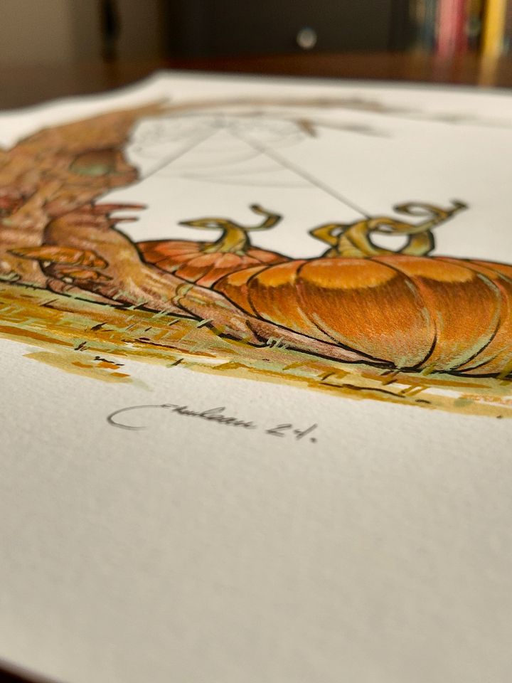Hand Coloured Toad in the Hole Print product image (2)