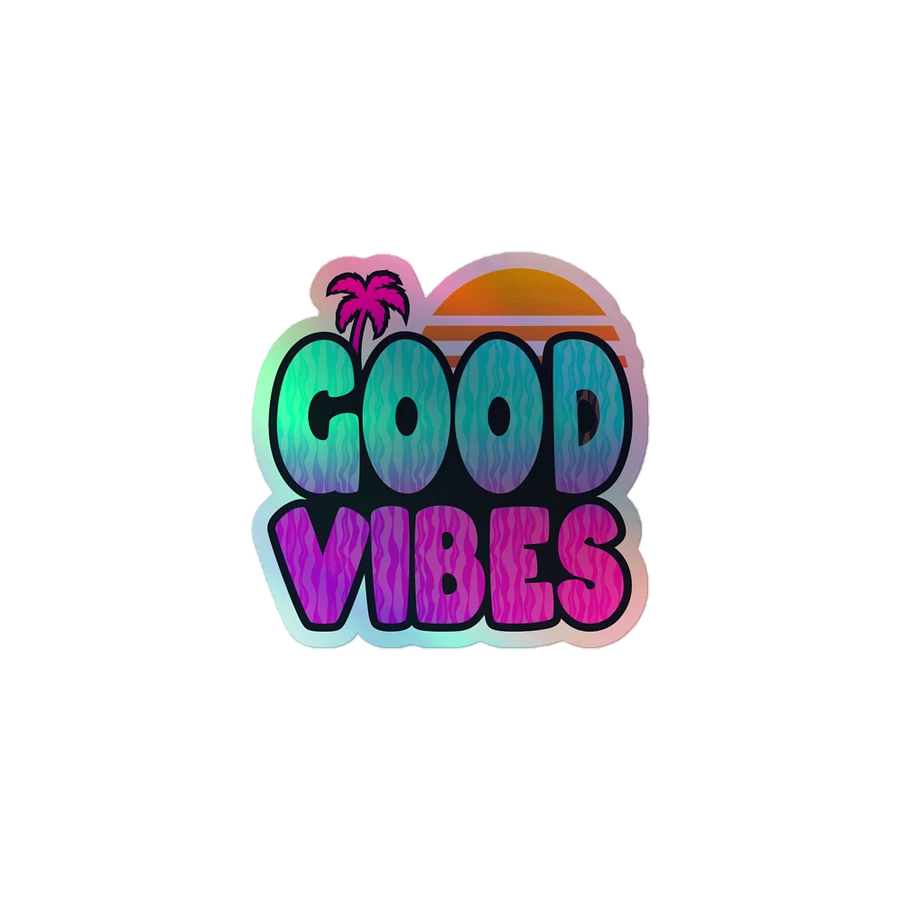 HOLOGRAPHIC GOOD VIBES product image (1)