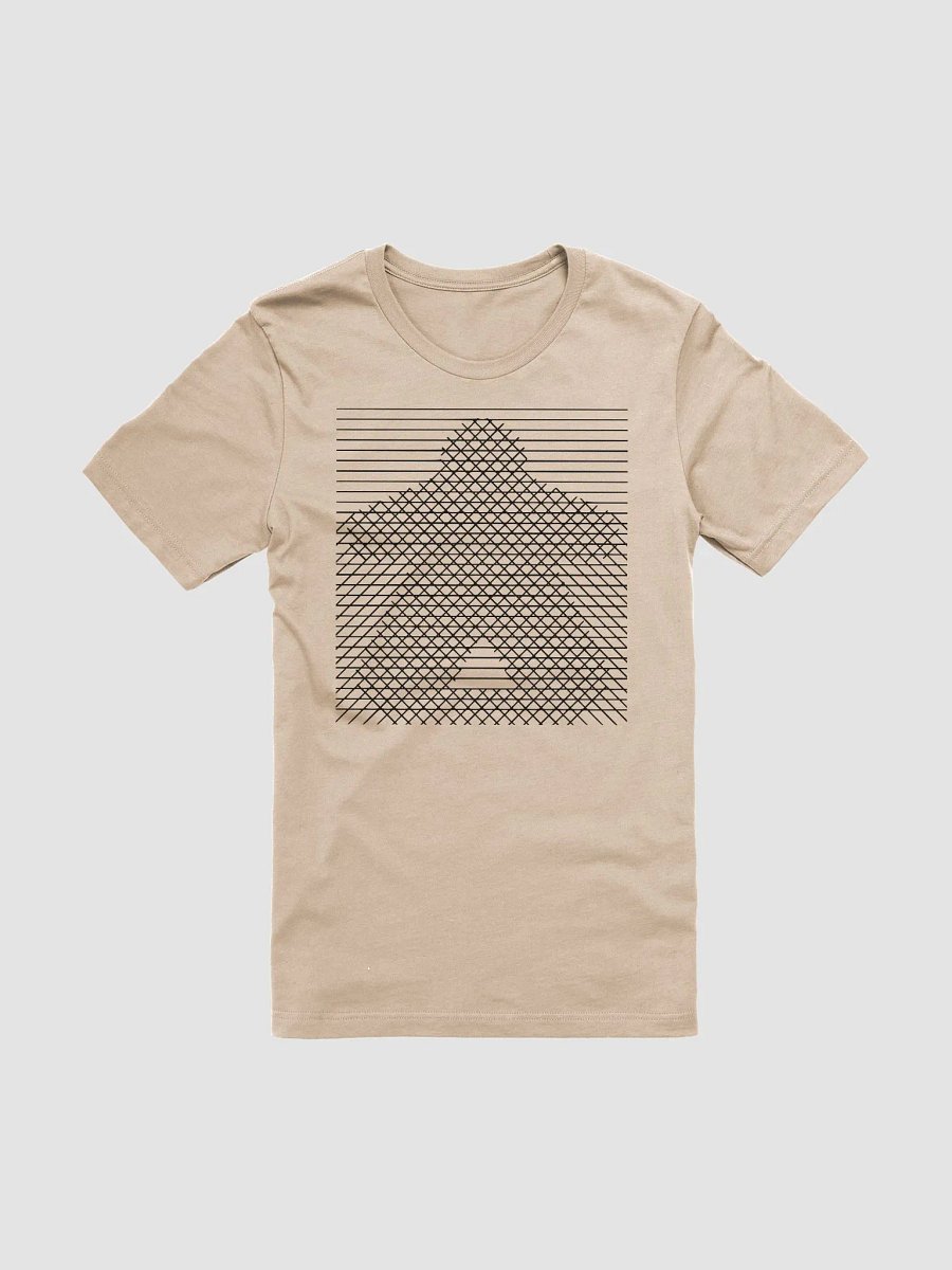 Meeple Lines Cross-hatch T-shirt for Board Gamers - Tan product image (2)
