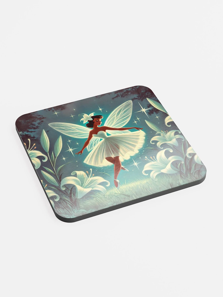 Enchanted Lily Fairy Cork Coaster product image (2)