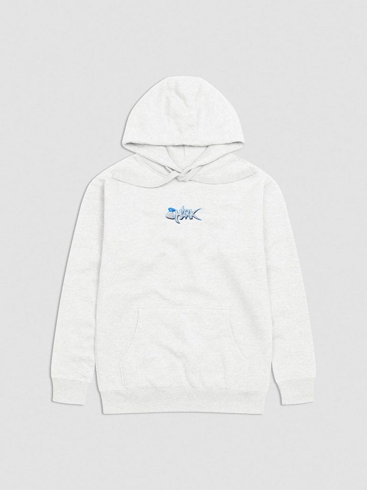 Blue Embroidered Shark Hoodie (Center Stich) product image (1)