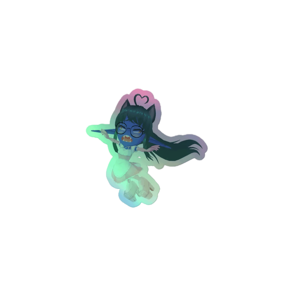 Holographic Shorkface McBitesalot Sticker product image (1)