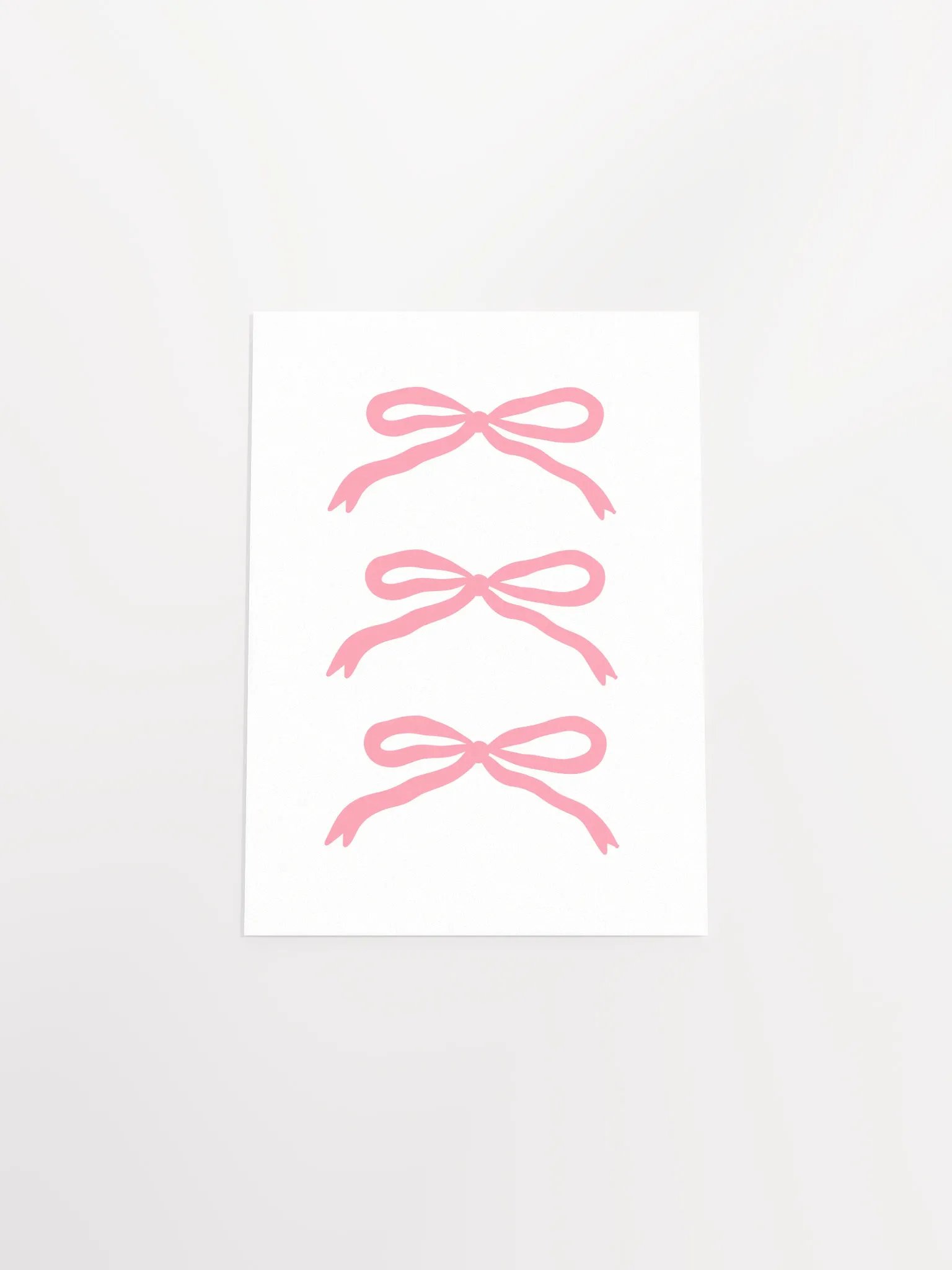 Coquette Pink Bows Print product image (6)