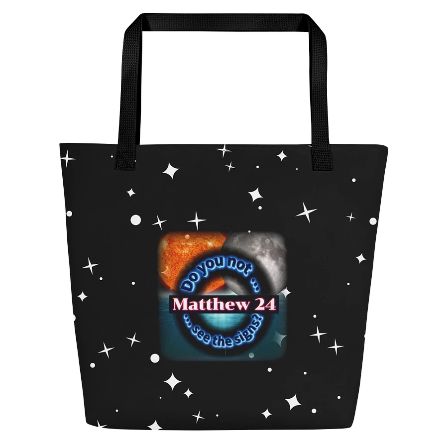 Matthew 24 - See the Signs Tote Bag with Pocket product image (2)