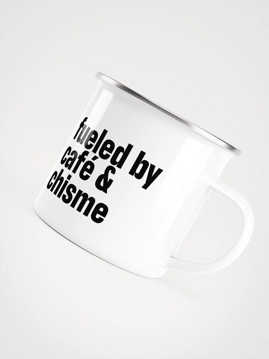 Fueled by Café & Chisme Enamel Mug product image (5)