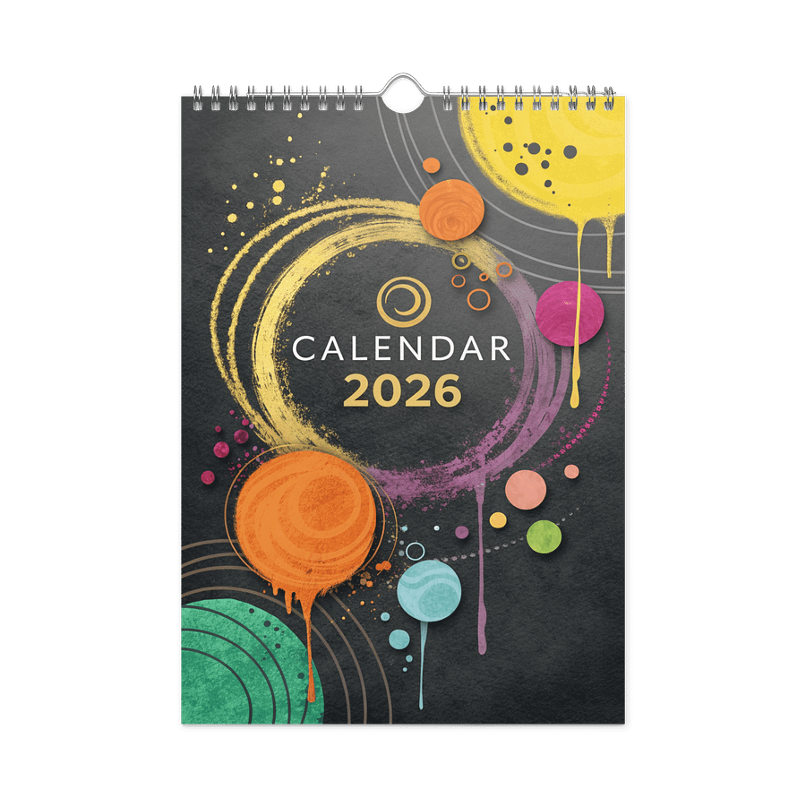 ART ABSTRACT WALL CALENDAR 2026 product image (3)