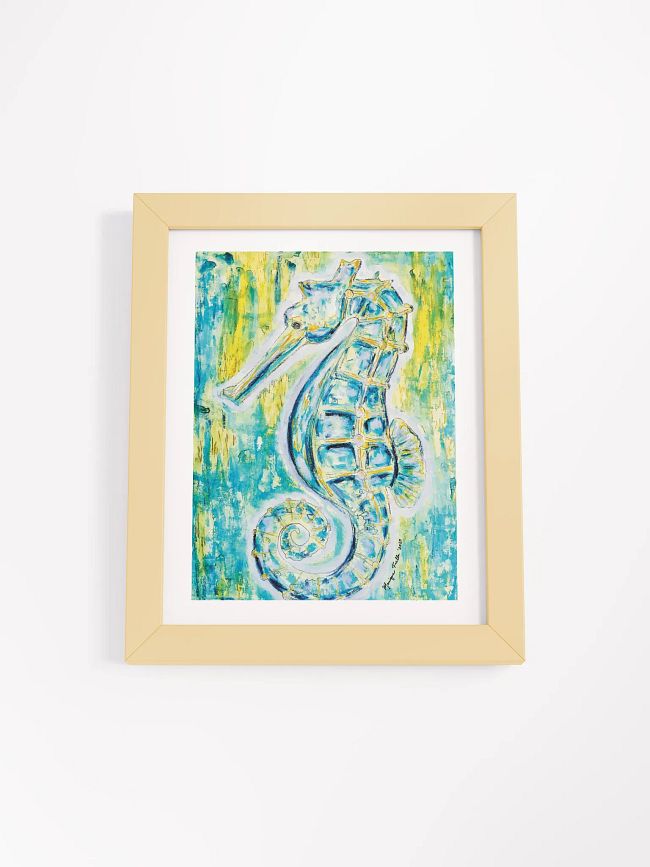 WALL ART | Painted Seahorse