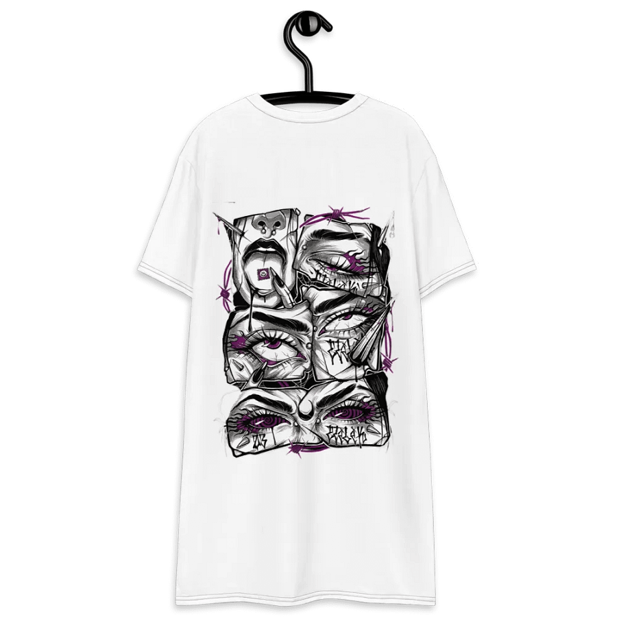 Glamdern Urban Graffiti Art T-Shirt Dress product image (7)