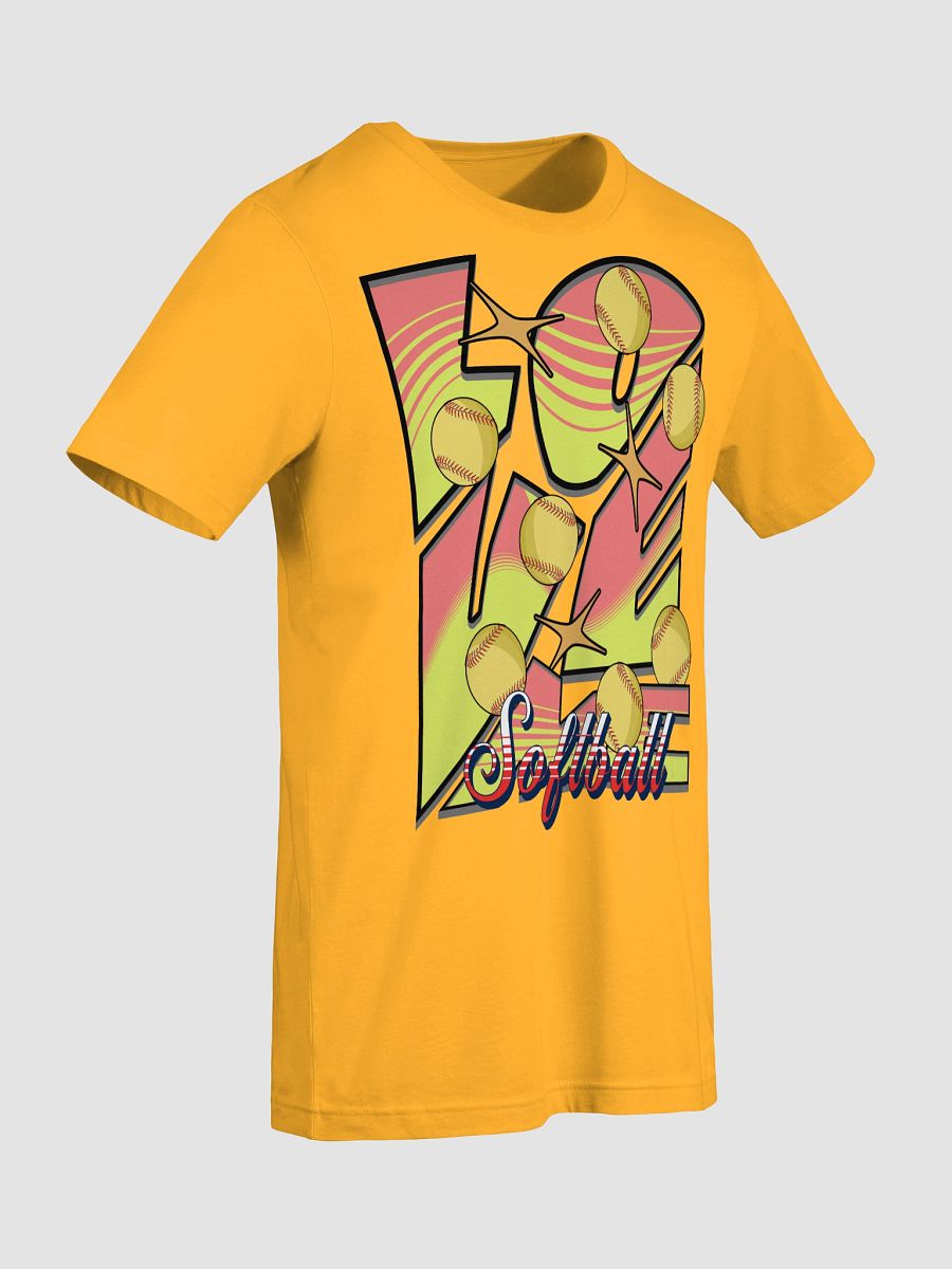 Love Me Softball Gradients T-Shirt product image (24)