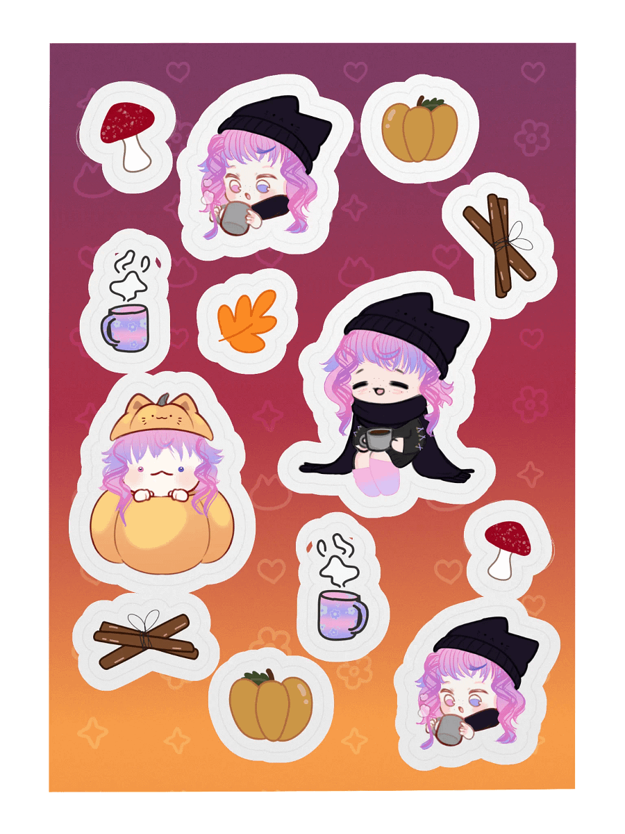 autumn f0x sticker sheet product image (3)