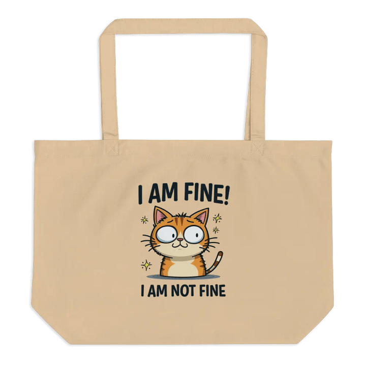 Worried Kitty Eco Tote product image (1)