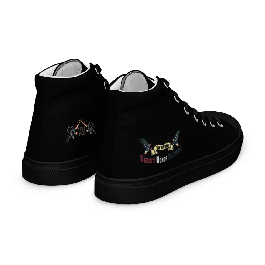 Patriotic Women's High Tops: Strength Honor Sacrifice Edition product image (11)