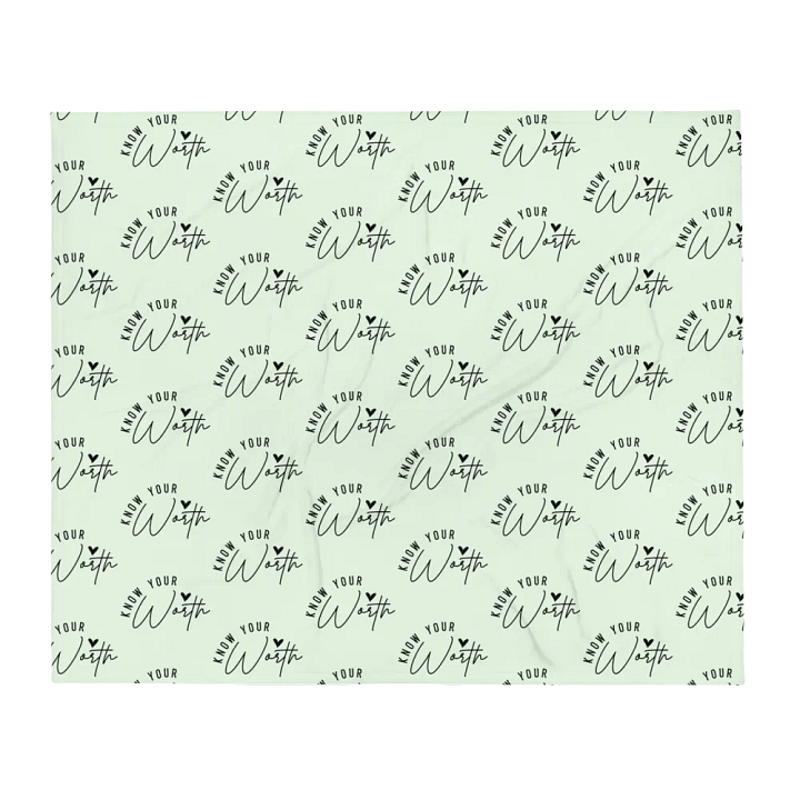 Know Your Worth Blanket product image (1)