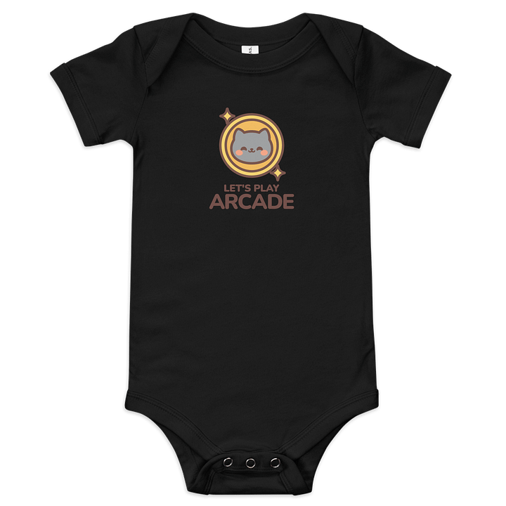 LPA Token Cat Ultra-Soft Baby Short Sleeve Onesie product image (1)