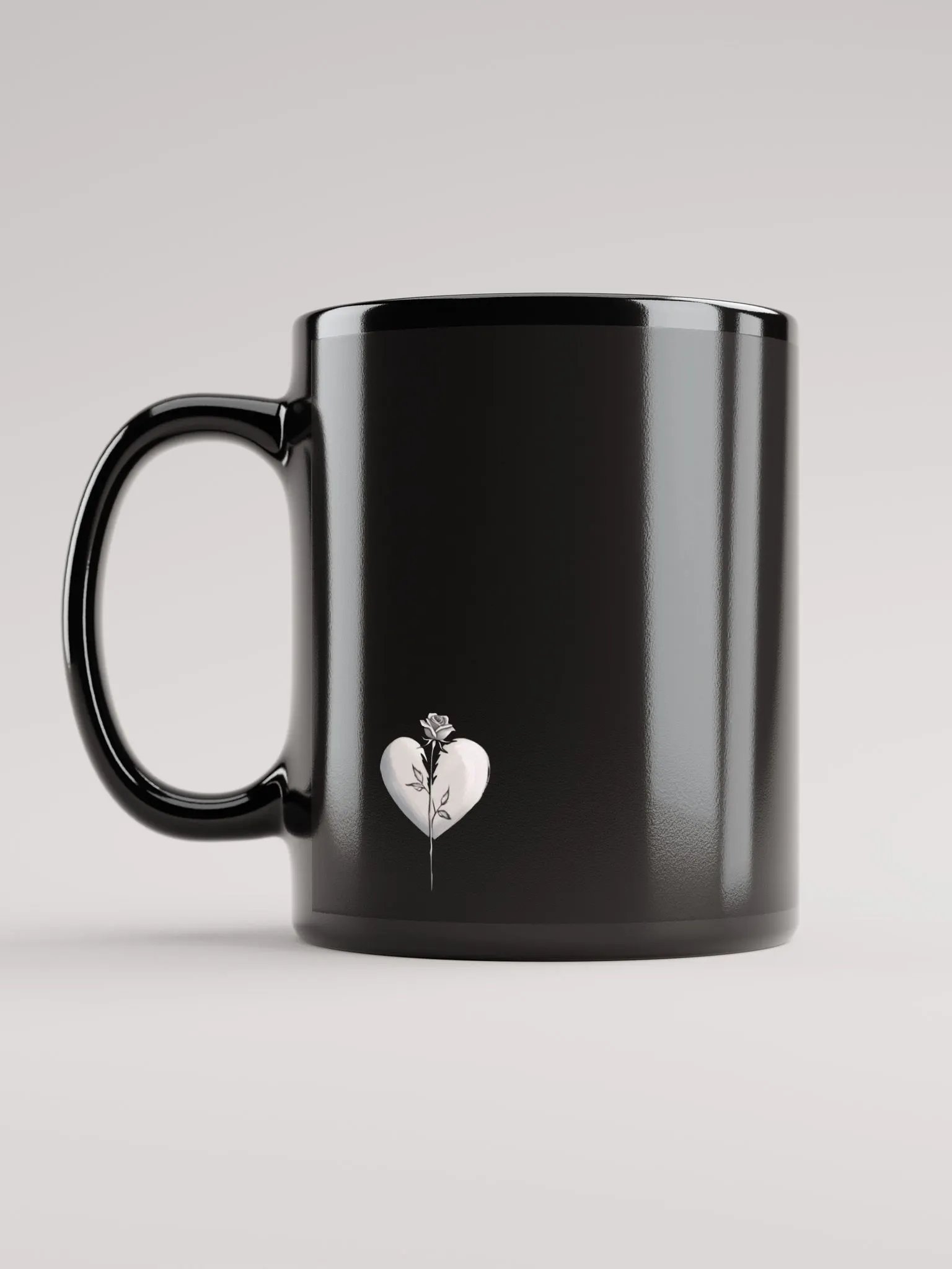 Monochrome Love Rose Mug product image (6)