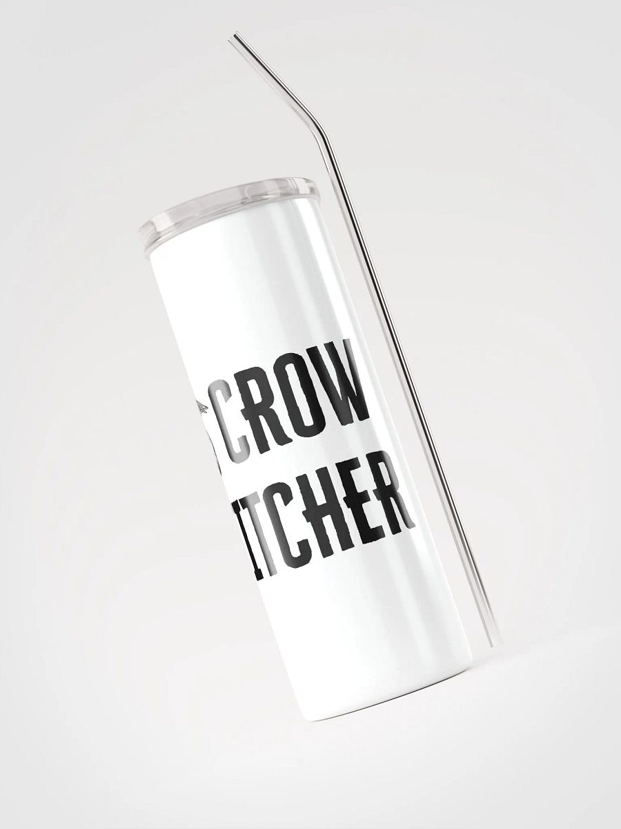 Crow Stitcher Skull & Crow Stainless Steel Tumbler - White product image (3)