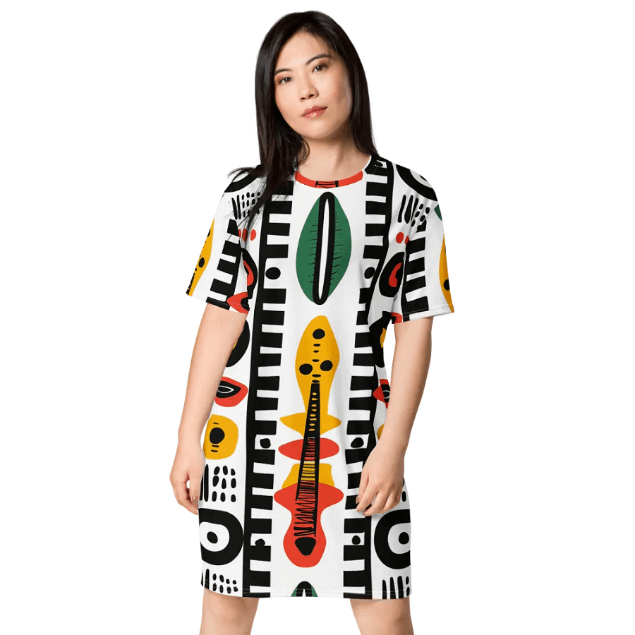 Afrobeat Harmony T-Shirt Dress product image (4)