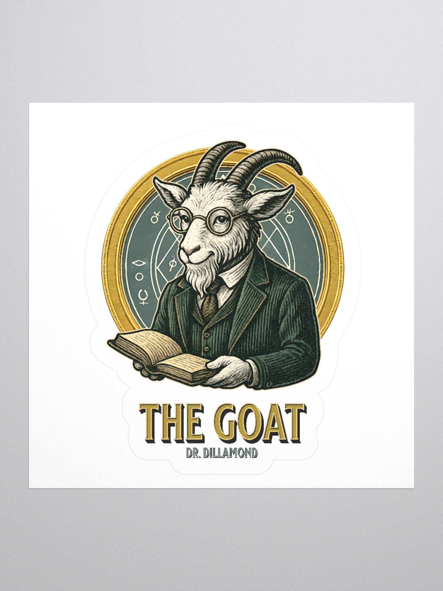 Dr. Dillamond "The GOAT" Broadway Stickers – Kiss-Cut Vinyl Decals product image (2)