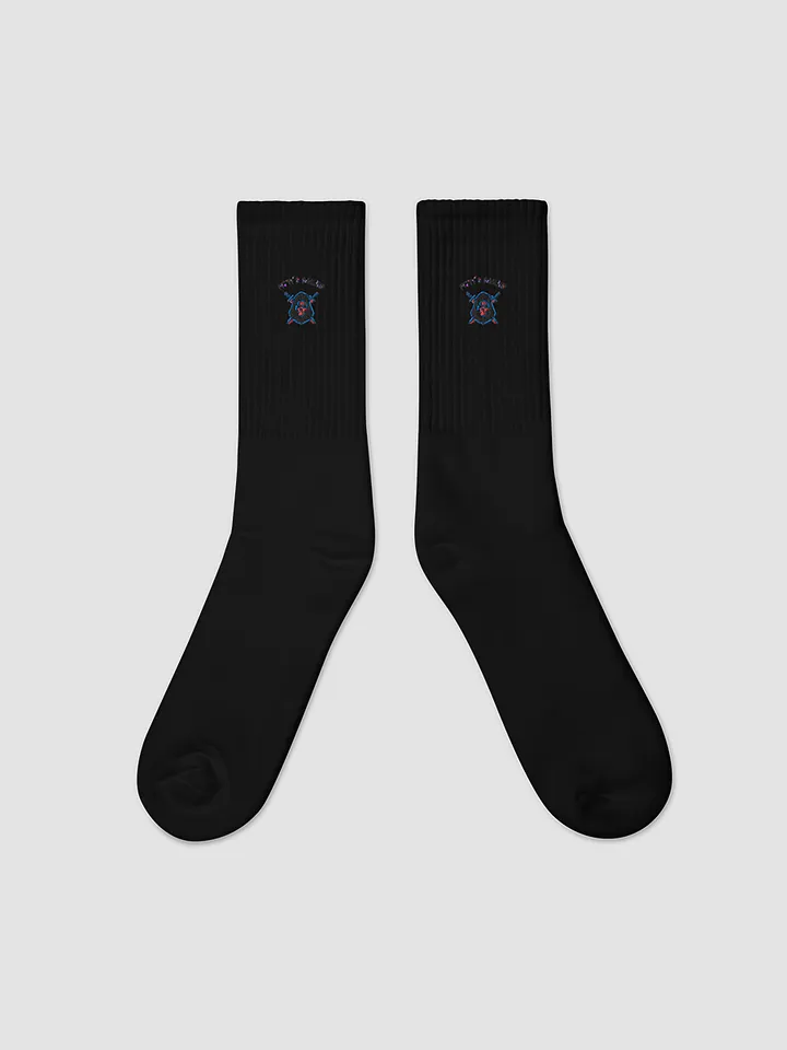 [pittis_gaming] SOCCO Embroidered Crew Socks product image (1)