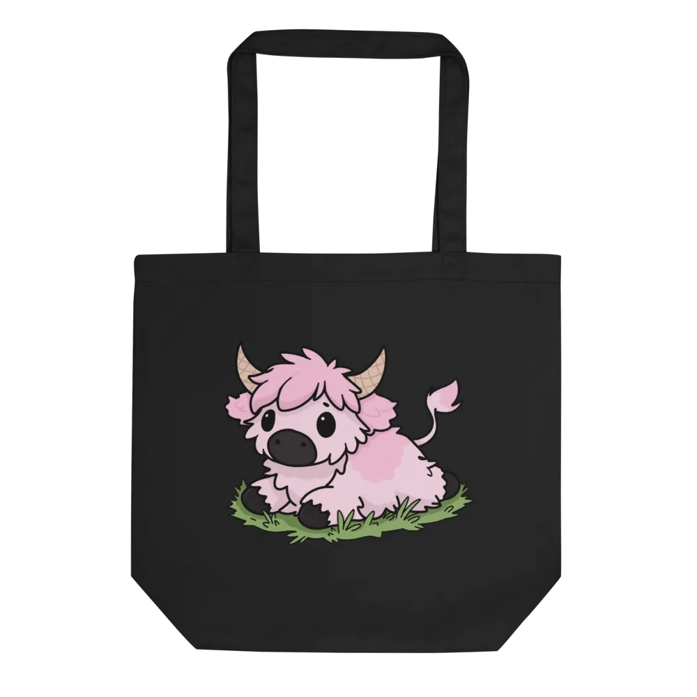 Strawberry Ice Cream Cow Eco Tote product image (1)