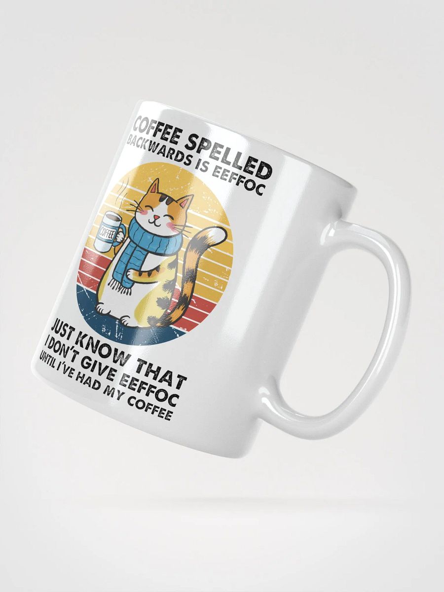 Sunset Cat Coffee Backwards Mug product image (3)