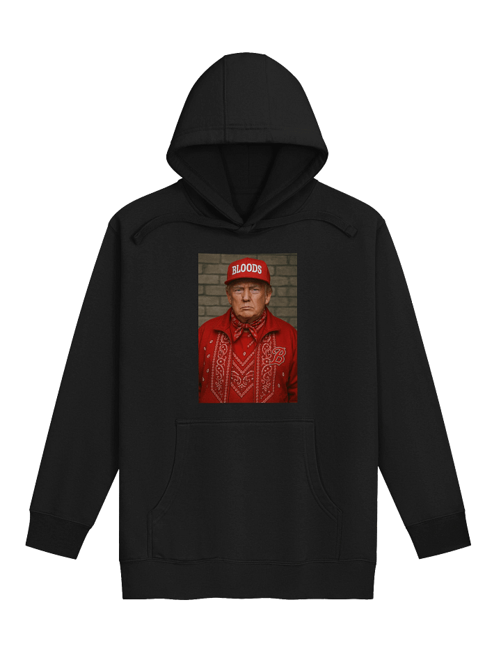 Trump Bloods Gang Style Graphic Hoodie product image (4)