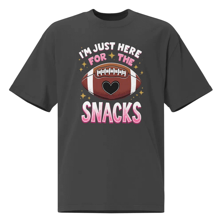I'm Just Here for the Snacks" Funny Football T-Shirt product image (1)