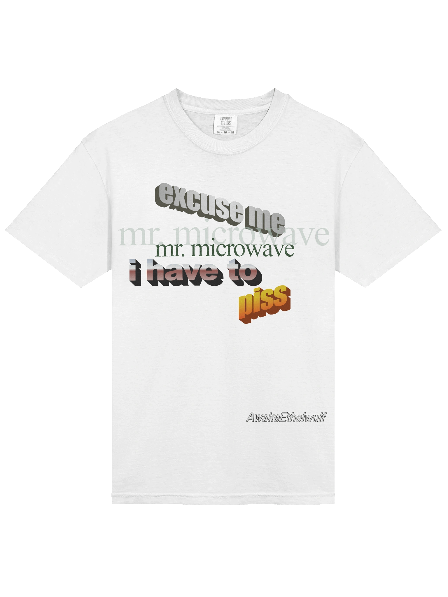 excuse me mr. microwave | comfort colors heavyweight t-shirt product image (3)