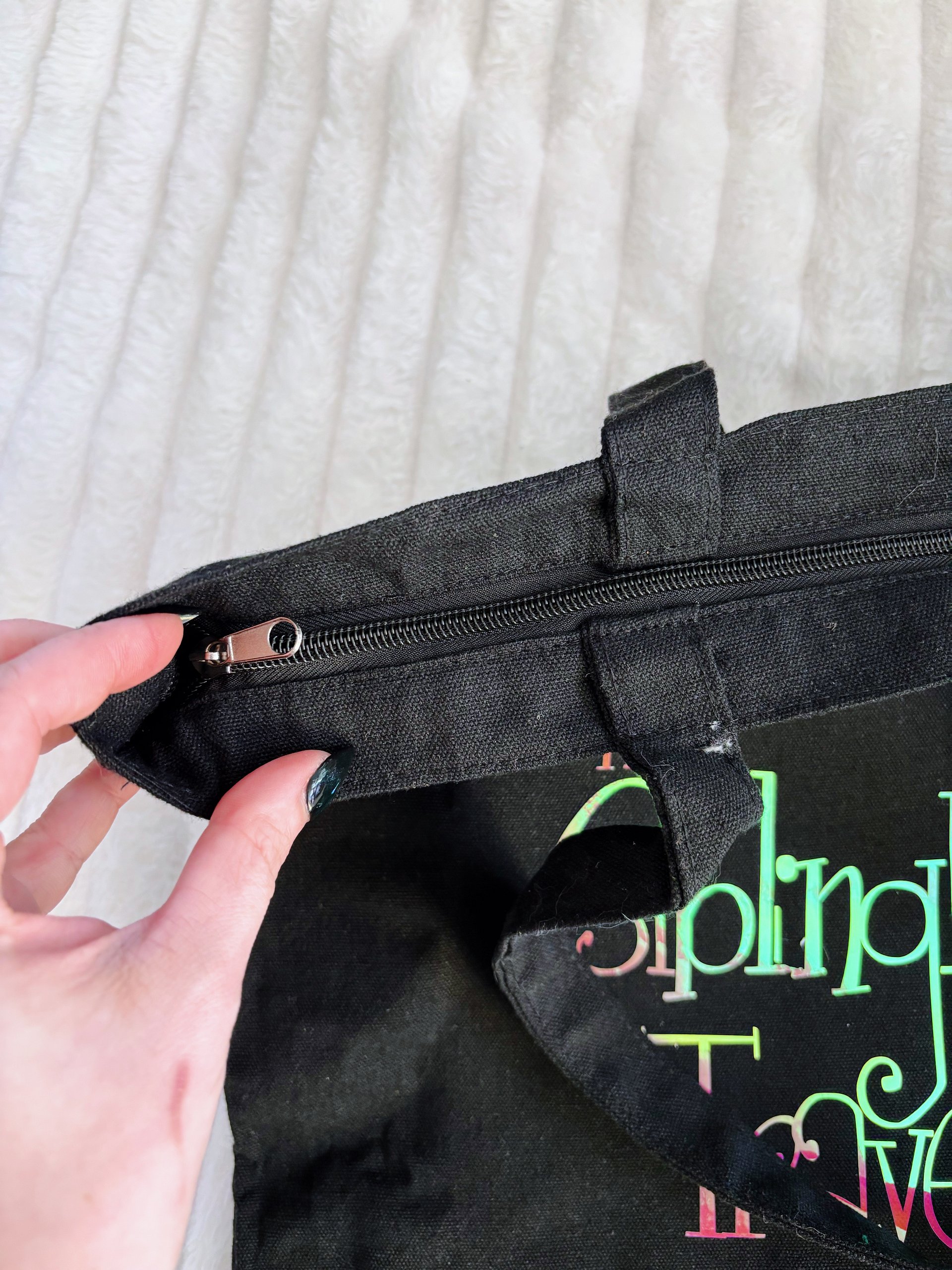 "Siblinghood of the Traveling Tote" Zippered Tote Bags product image (4)