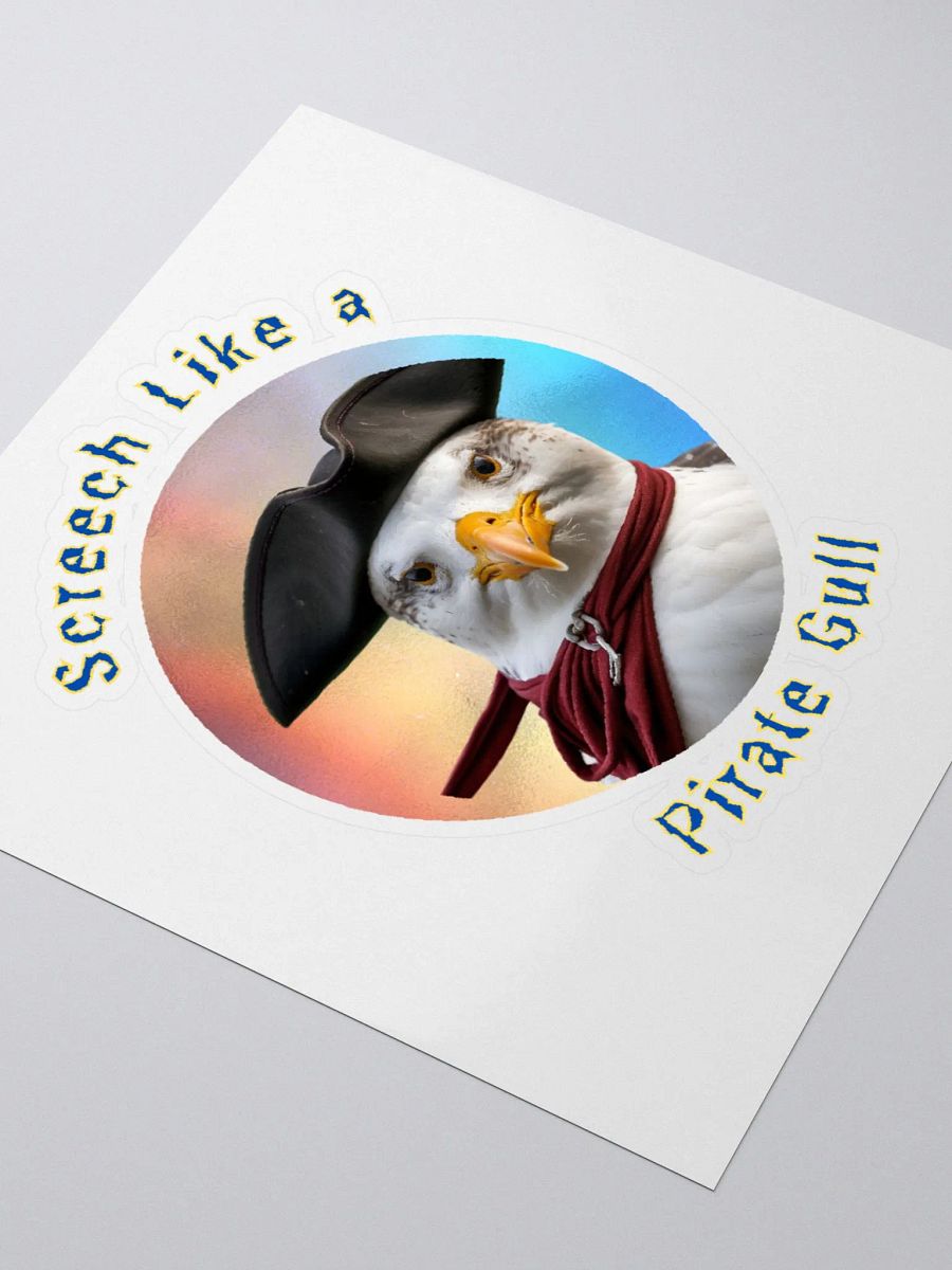 Screech Like a Pirate Gull Kiss Cut Stickers product image (9)