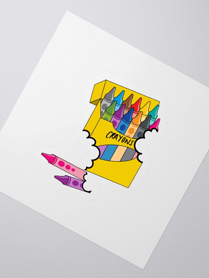 Colorful Crayon Chaos Kiss Cut Stickers product image (7)