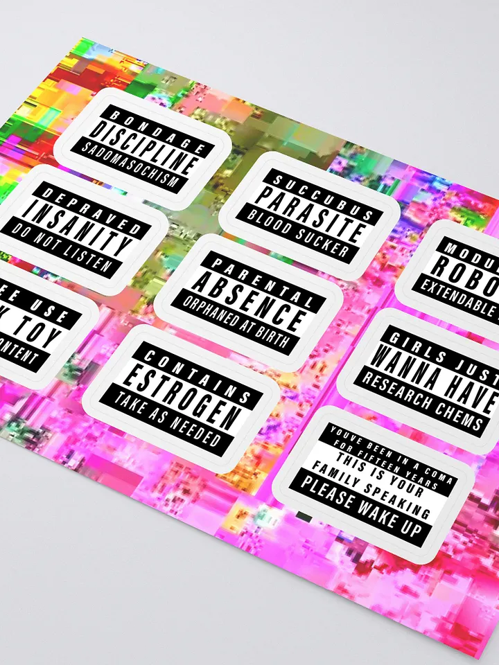 Parental Advisory Label Sticker Sheet product image (2)