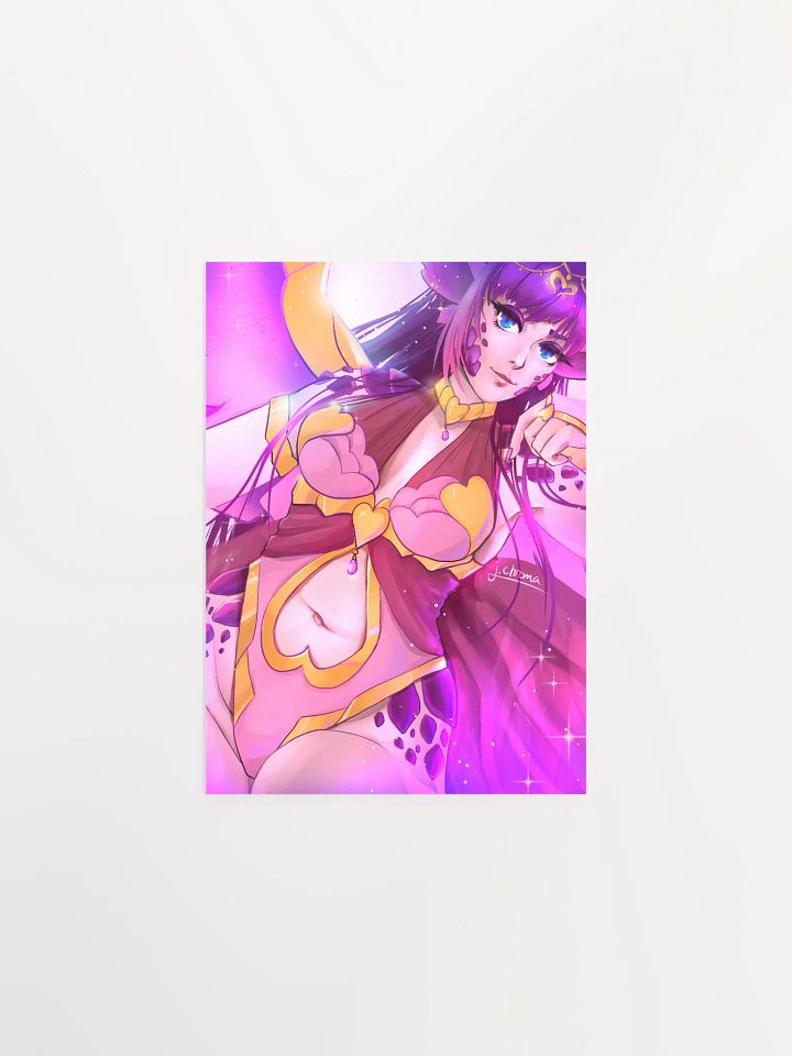 Valentine Chroma - Dragon Girl Vtuber - Pinup Fanart - Art by CosmicChroma product image (1)