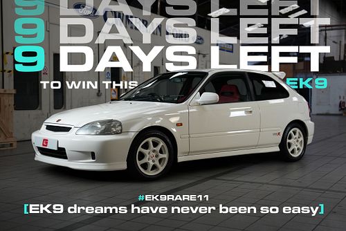 🚨 9 DAYS LEFT! 🚨

The deadline to enter for the EK9 is closing in fast — and once it’s gone, it’s gone. ⏳

No extensions. No ...