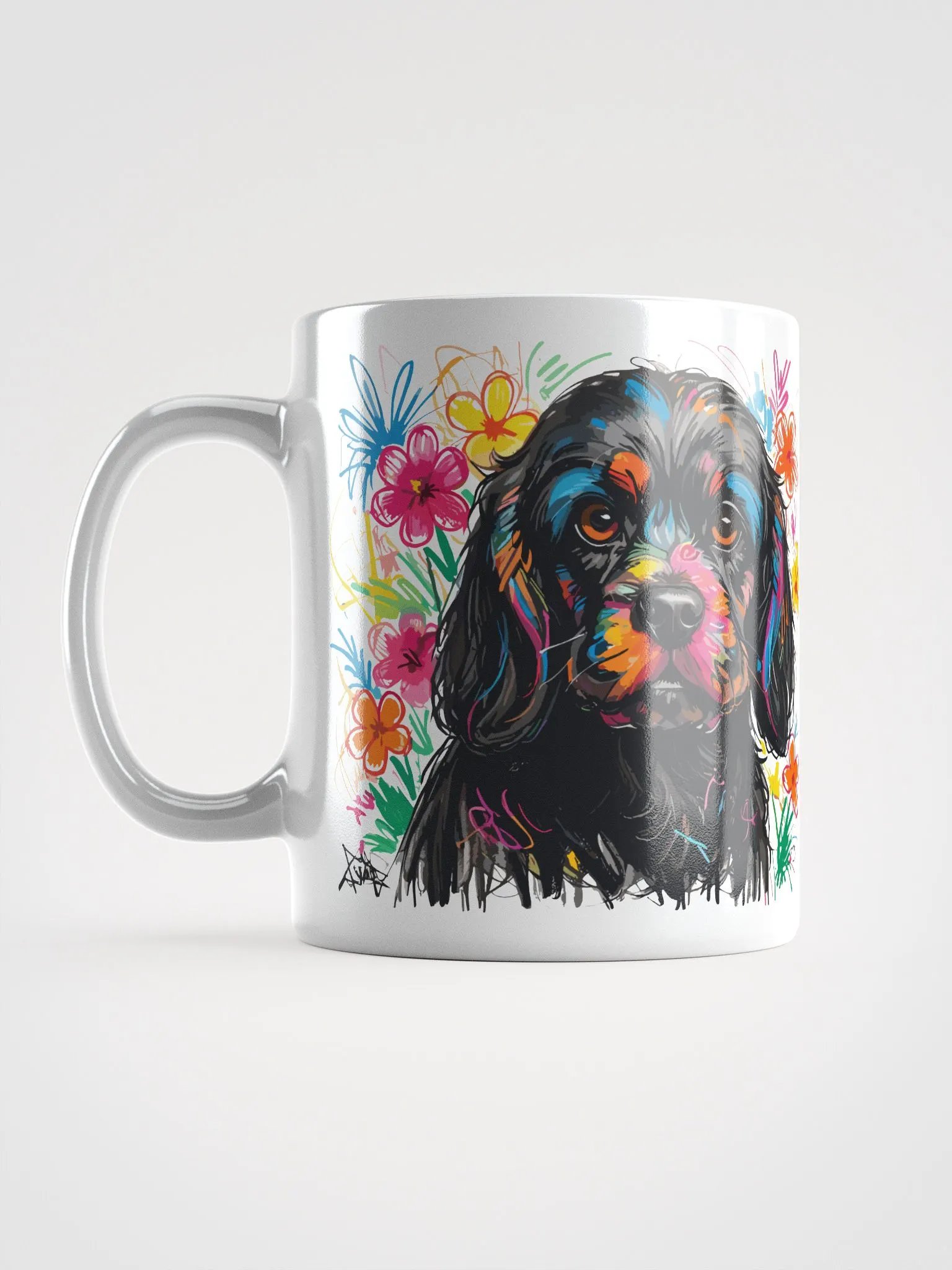 Scribbles Cocker Spaniel 8 , Mug product image (12)