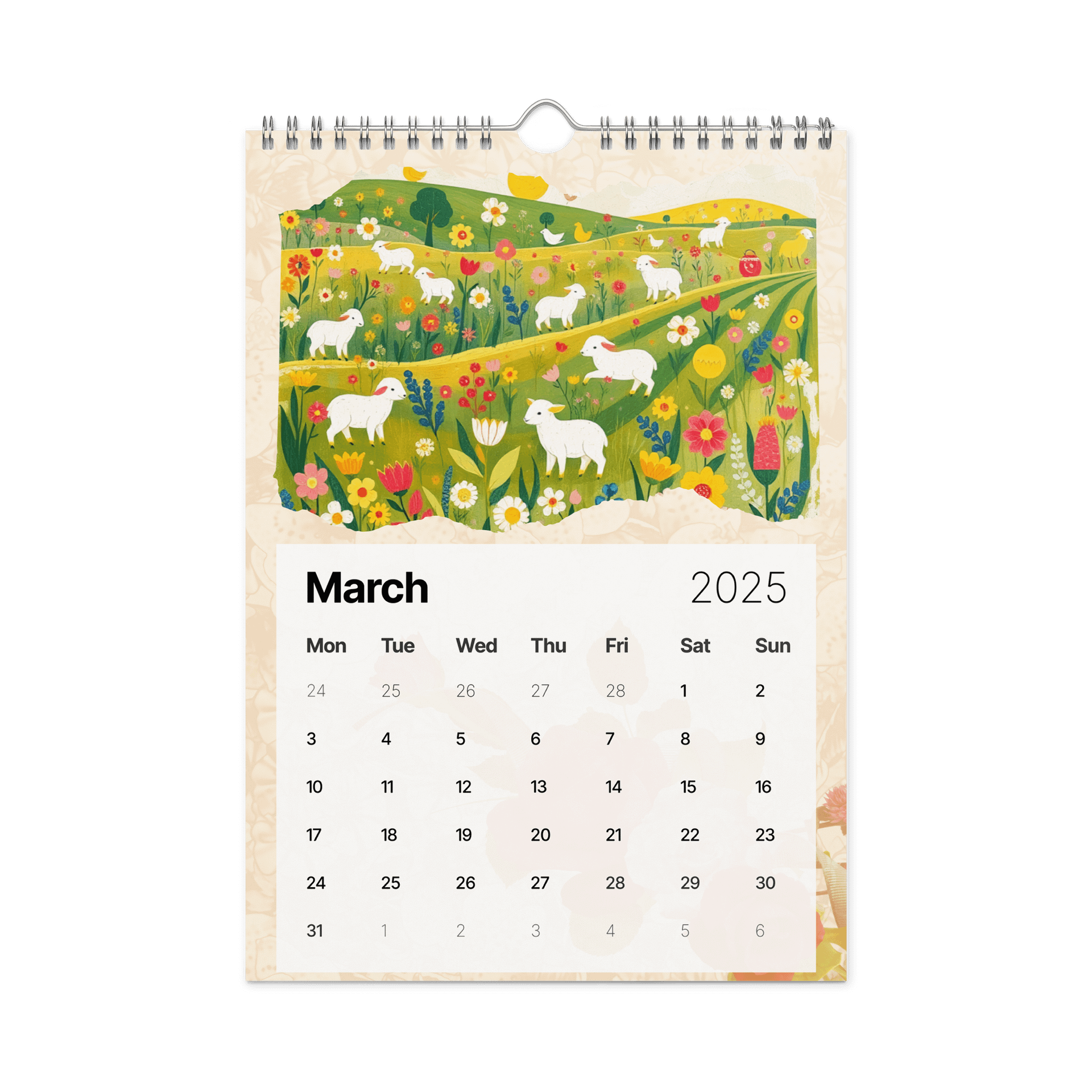 FOLK ART WALL CALENDAR 2026 product image (9)