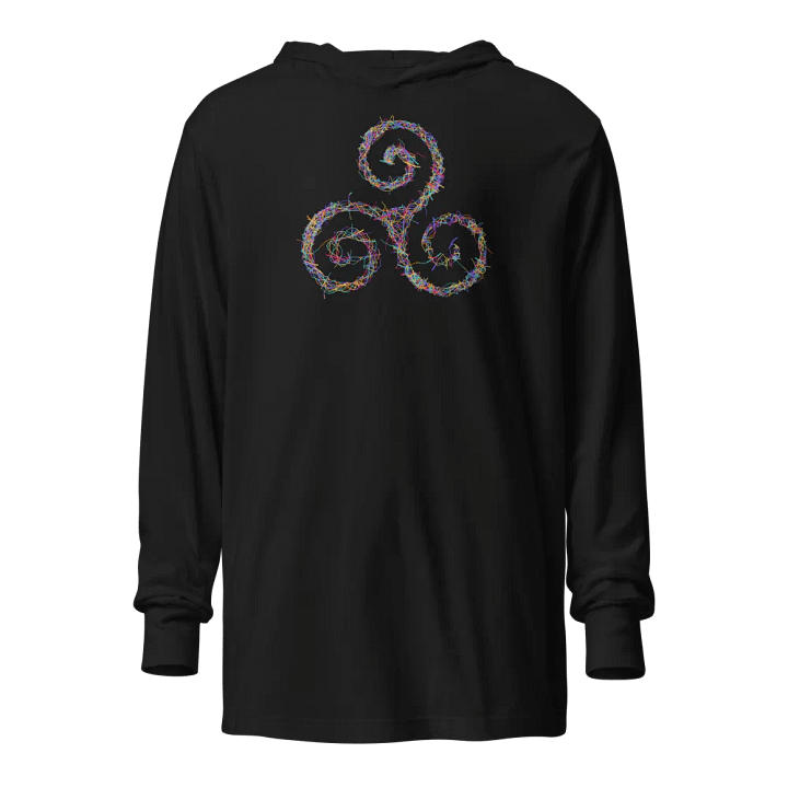 Colorful Biohazard Symbol Hooded Tee product image (1)