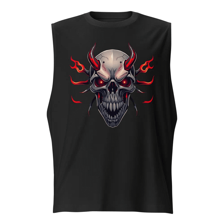 Menacing Skull Muscle Tank Bella+Canvas (Men's) product image (1)