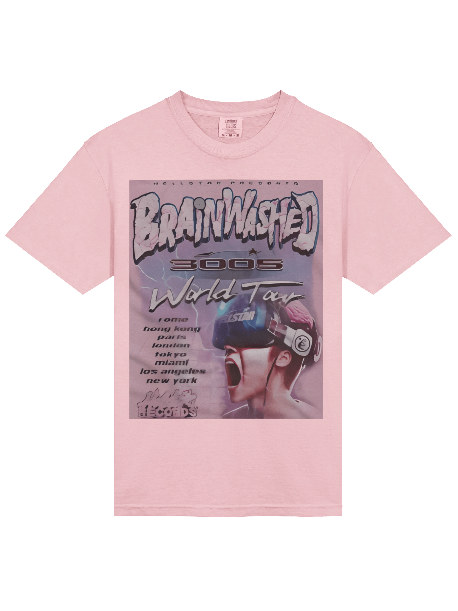 Hellstar Brainwashed World Tour T-Shirt Pink product image (1)