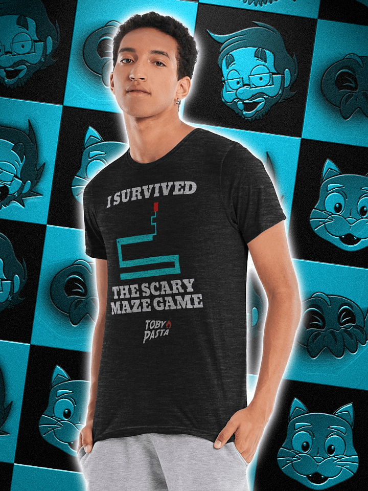 TobyPasta "I Survived The Scary Maze Game" T-Shirt product image (1)