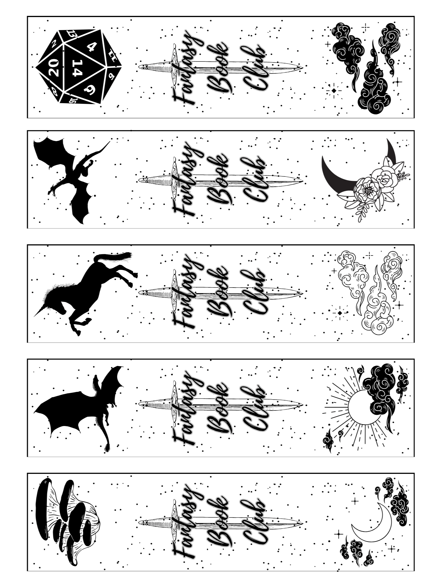 Printable Bookmark Set product image (4)