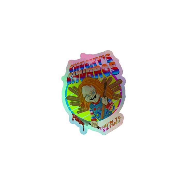 Chucky's Churros - They're To Die For Holofoil Sticker product image (1)
