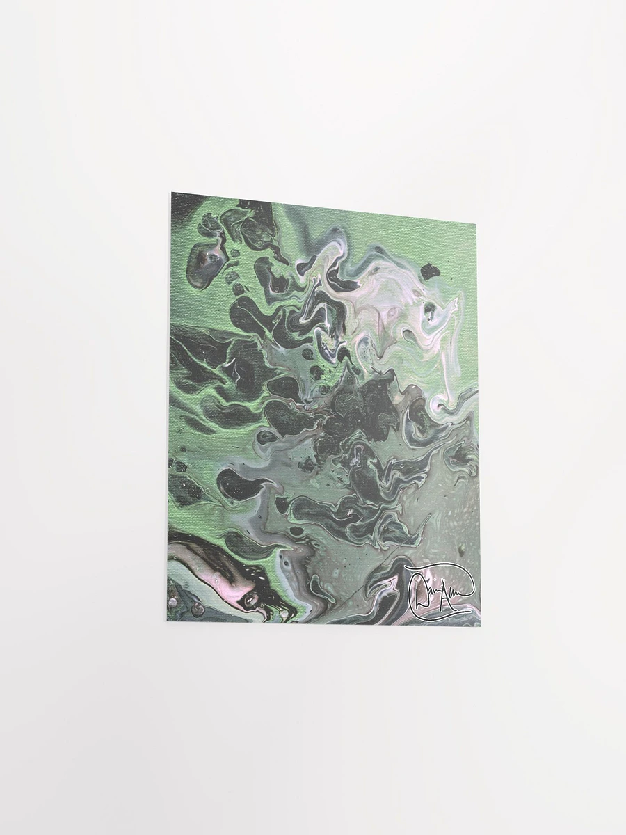 Metallic Green Fluid Acrylic Print product image (9)