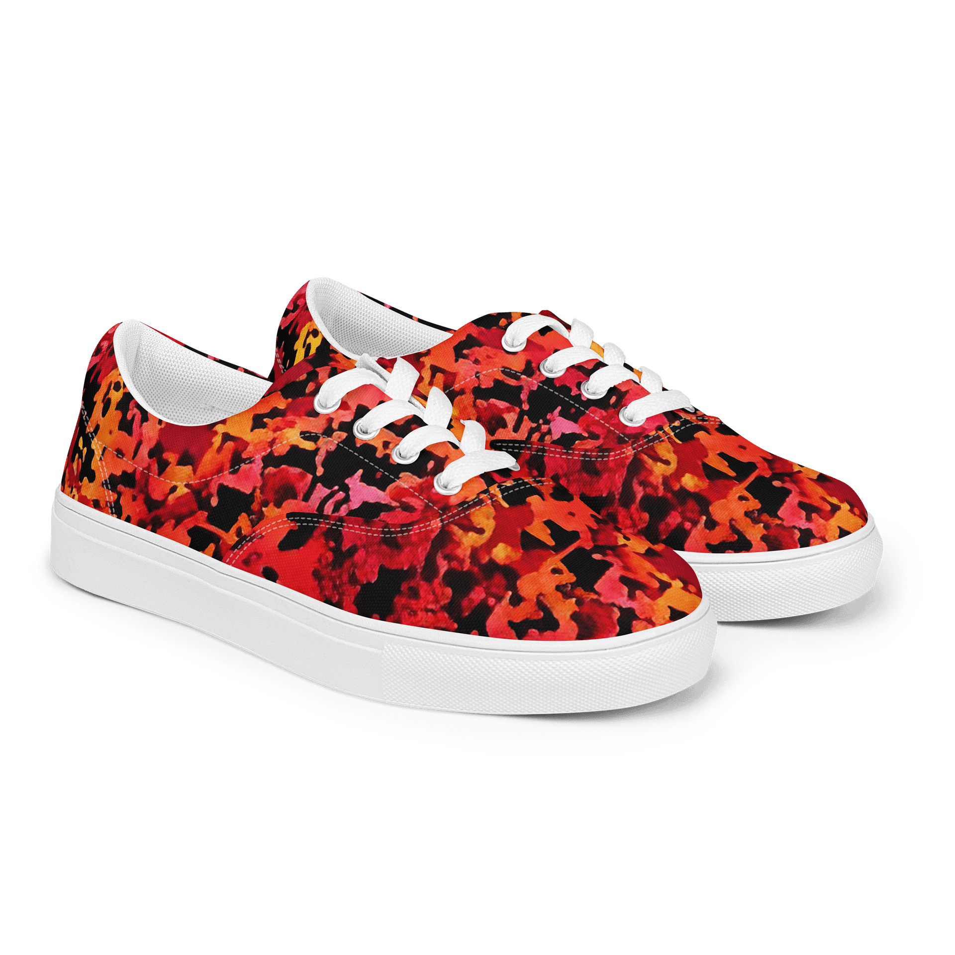 Firestorm Camo Women's Canvas Sneakers product image (3)